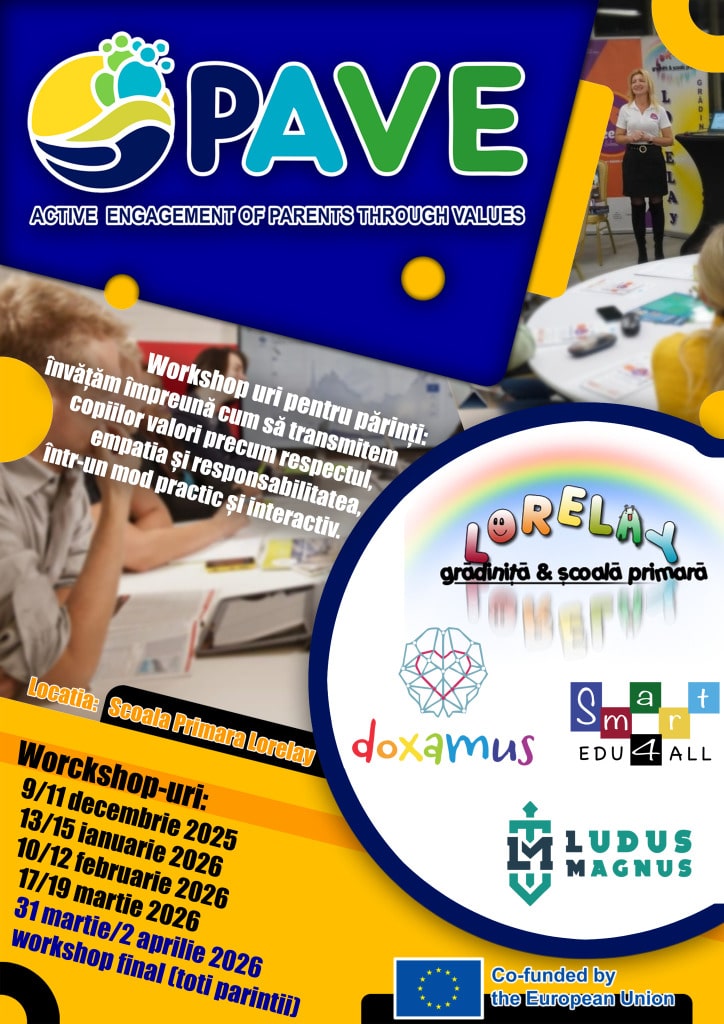 Seria de workshop-uri pentru părinți – Proiectul PAVE